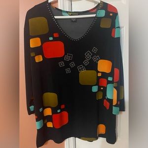 Valentina Multi Color Block Top